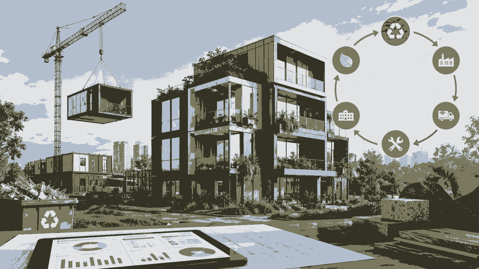 La evaluación del ciclo de vida apoya la construcción modular sostenible