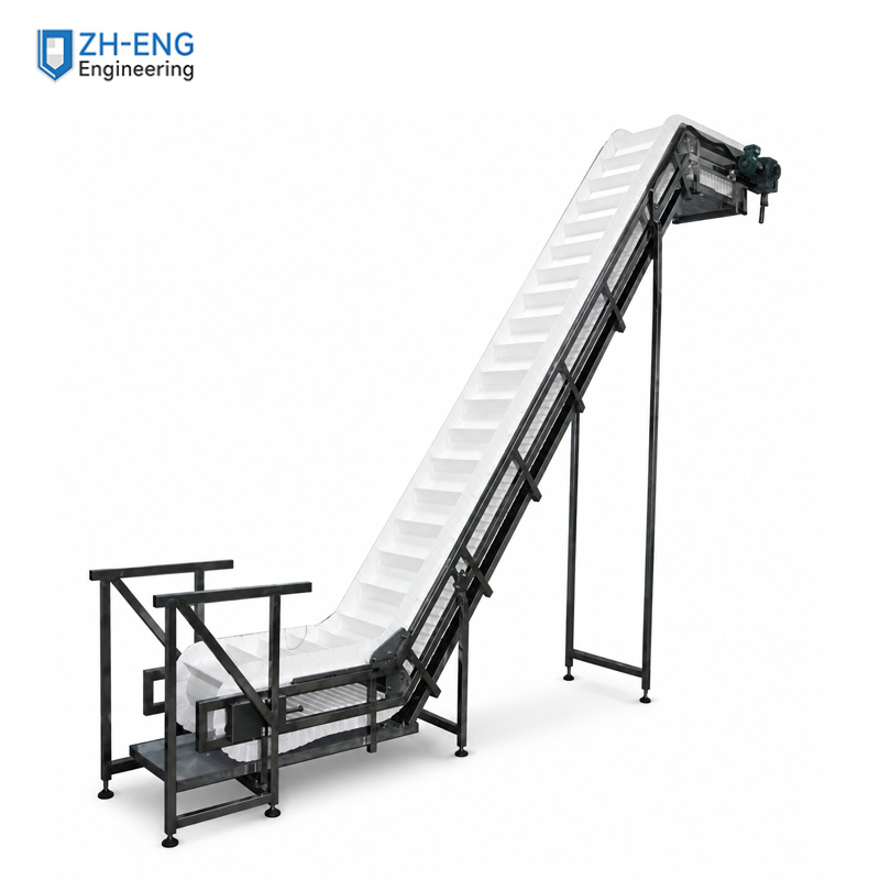 Large‑Incline Cleated Belt Conveyor