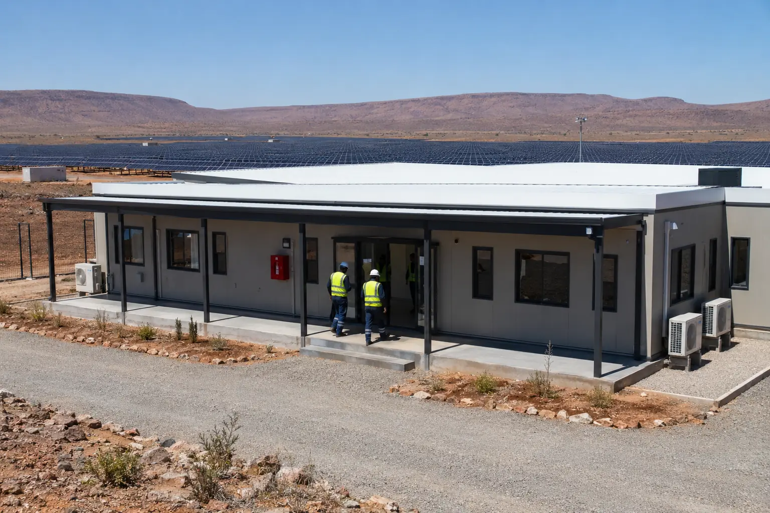 Modular Site Camp for a Solar PV and Battery Storage Project in South Africa