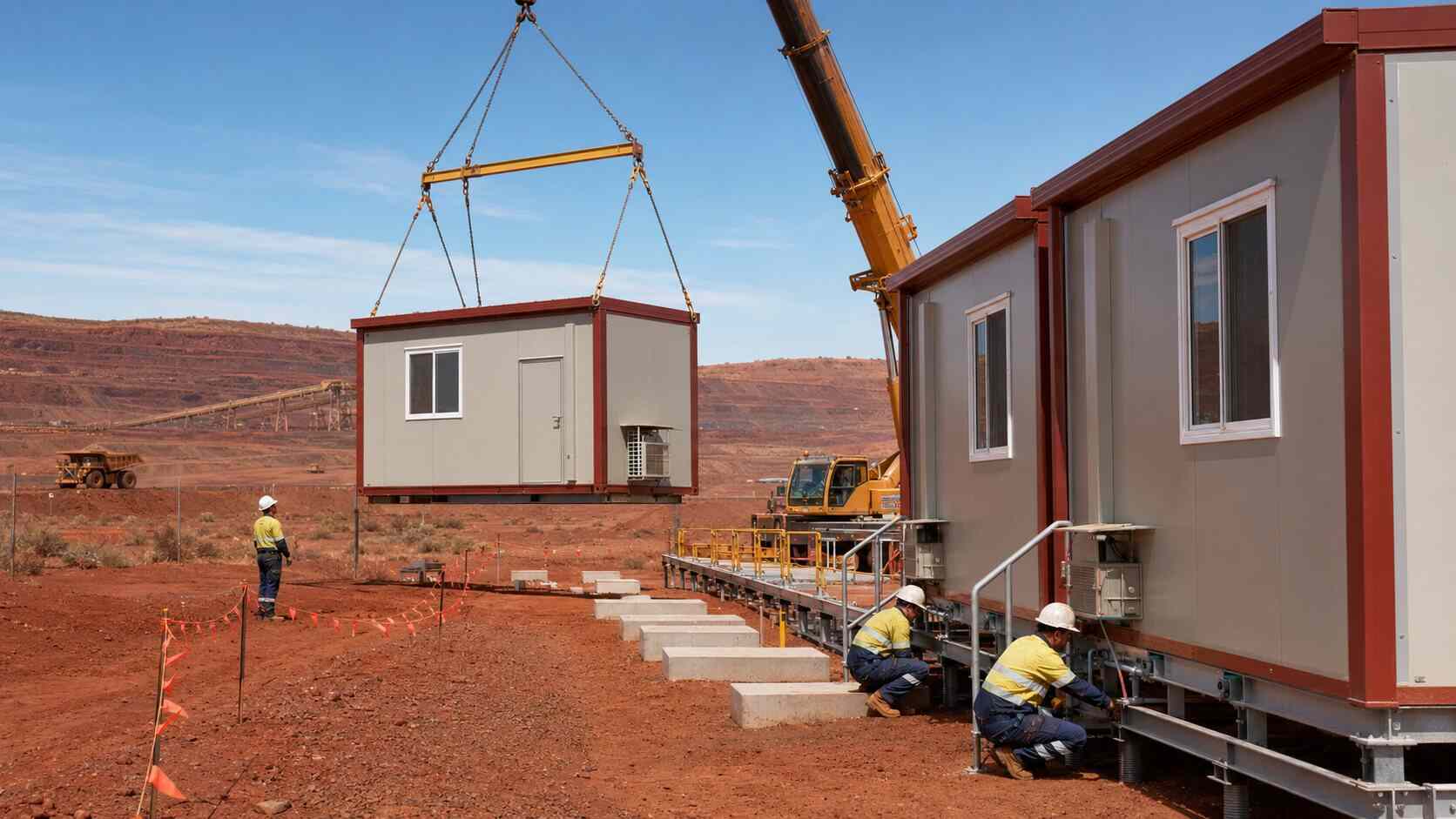 Modular Mining Accommodation Camp near Newman, Western Australia