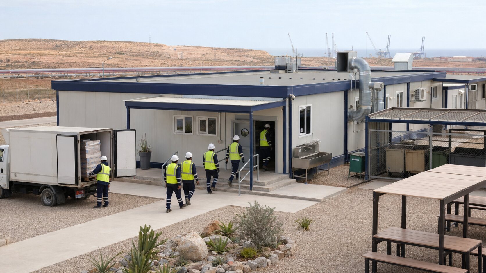Modular Natural Gas Pipeline Construction Camp in Arzew, Algeria