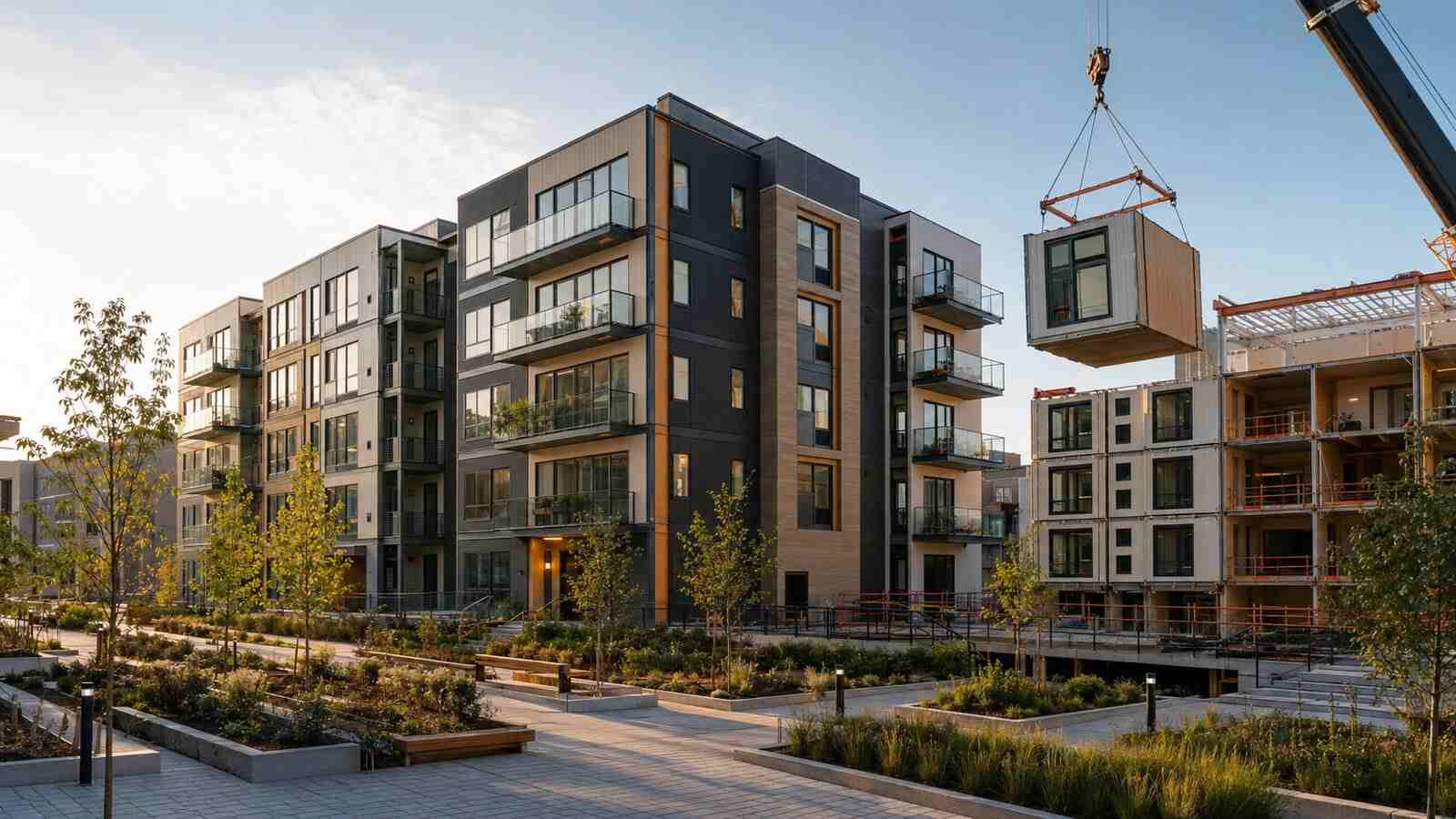 ボリューメトリックビルディング企業が新しいモジュラー住宅プロジェクトを紹介