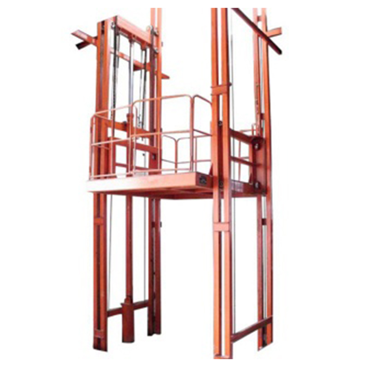 Three-storey double-trackfreight elevator