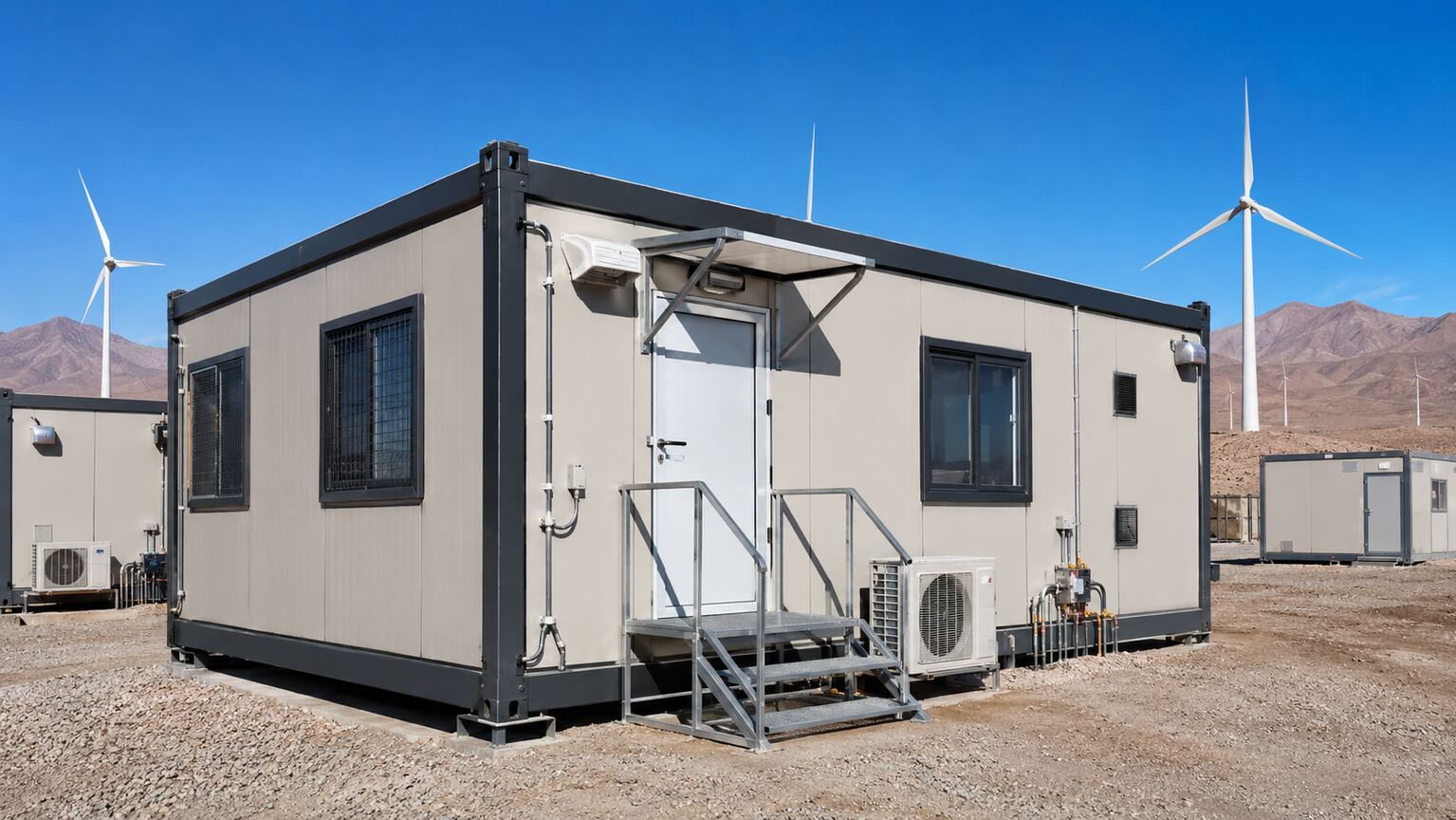Modular Mobile Facilities for a 180 MW Wind Farm Project in Antofagasta, Chile