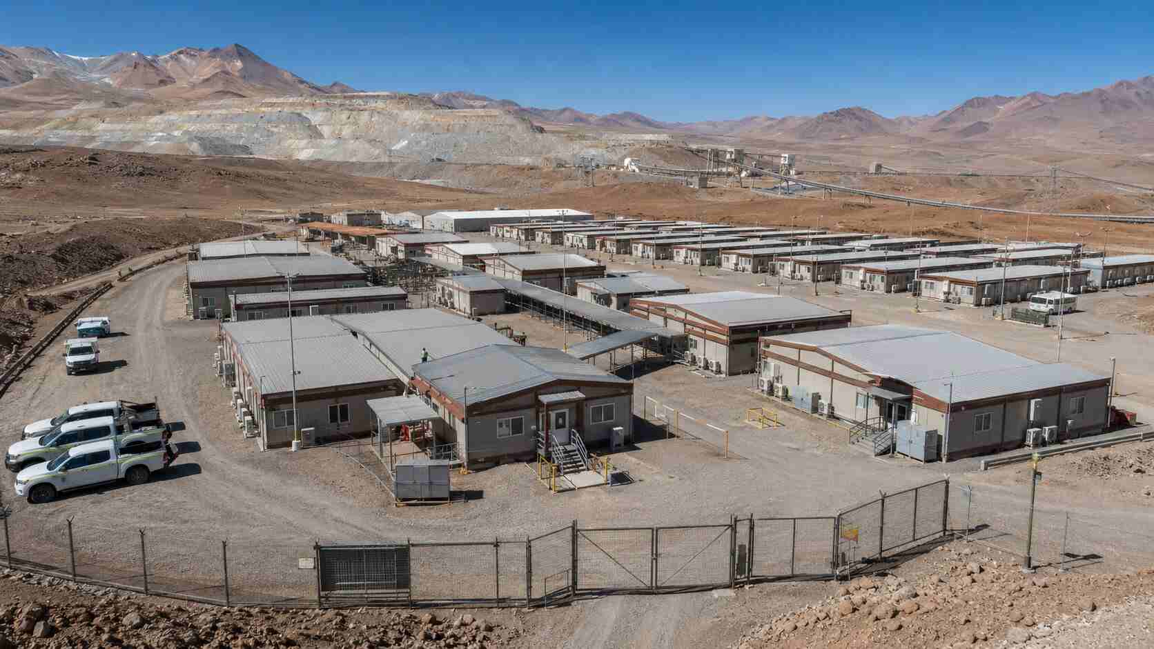 High-Altitude Modular Copper Mining Camp near Calama, Chile