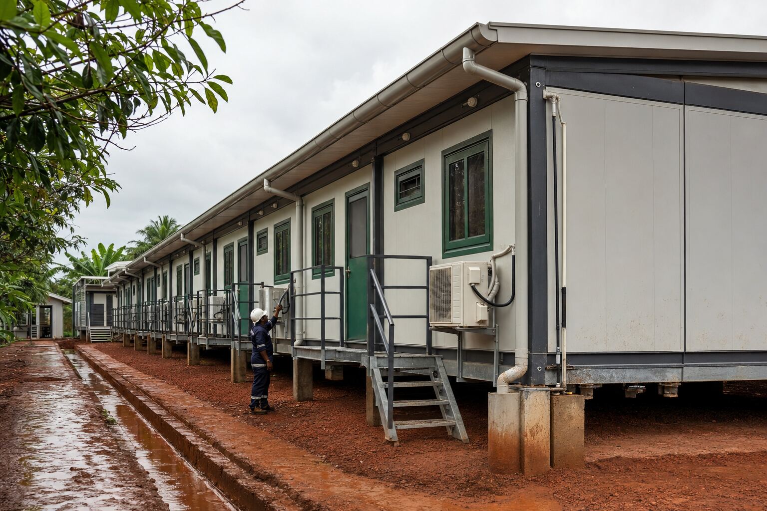 Tropical Modular Mining Camp in Guinea: Rapid Workforce Accommodation for a Remote Bauxite Project
