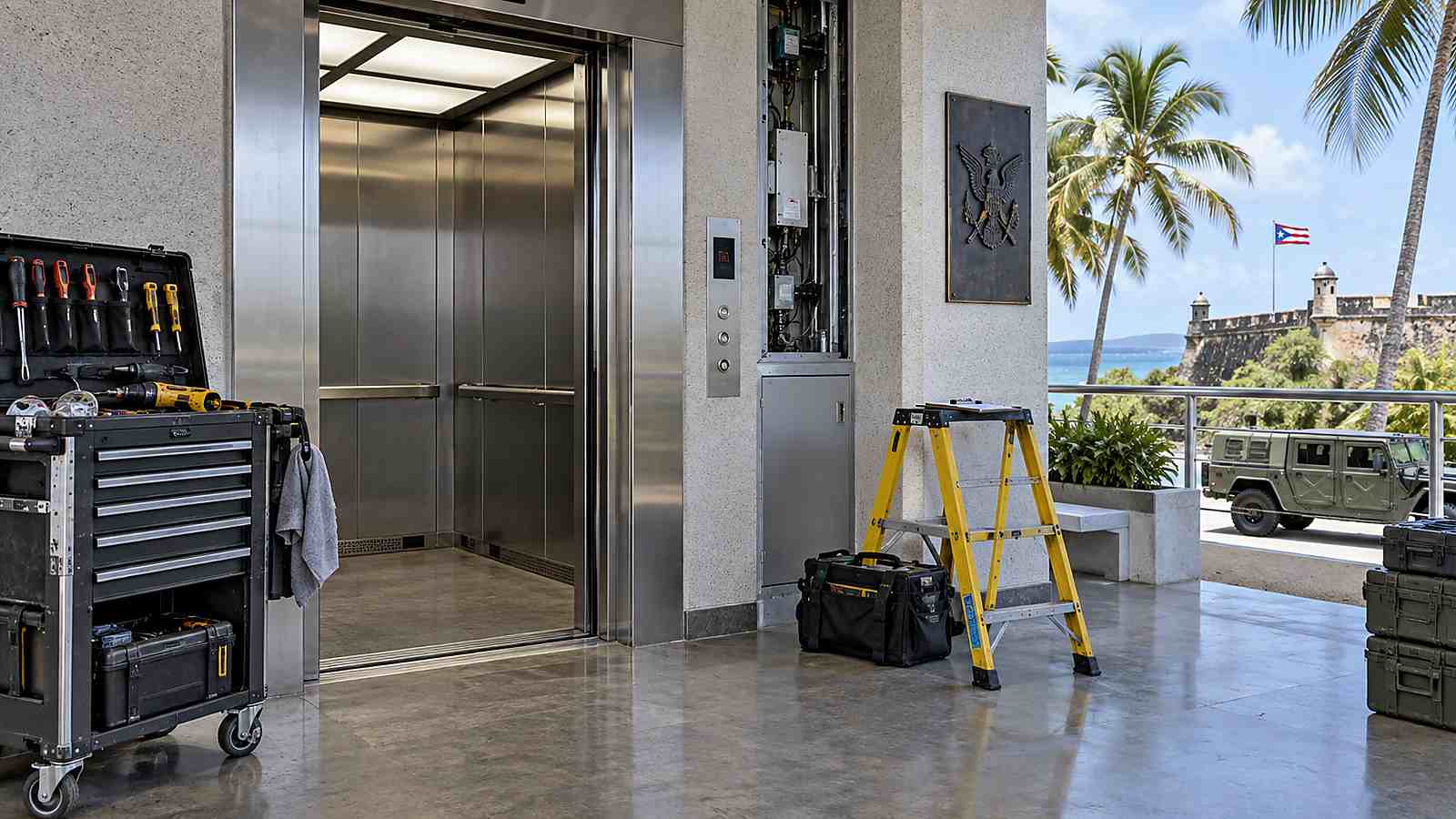Fort Buchanan Plans Multi-Year Elevator Maintenance Across Buildings