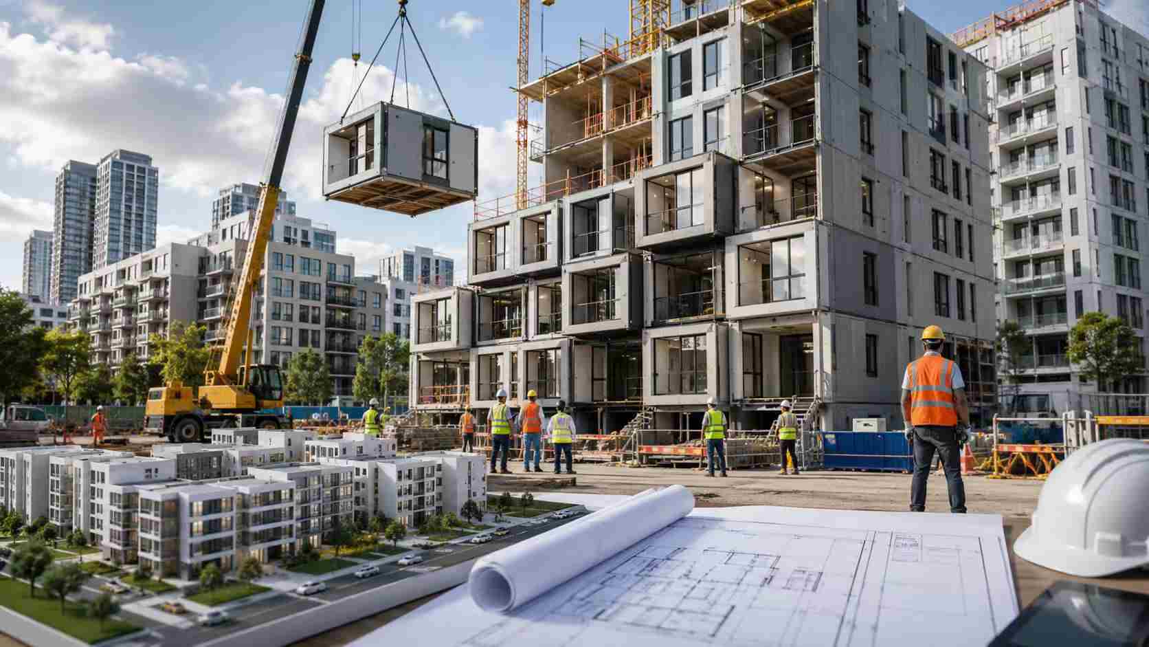548 case modulari approvate come costruzione modulare volumetrica si espande in progetti residenziali ad alta densità