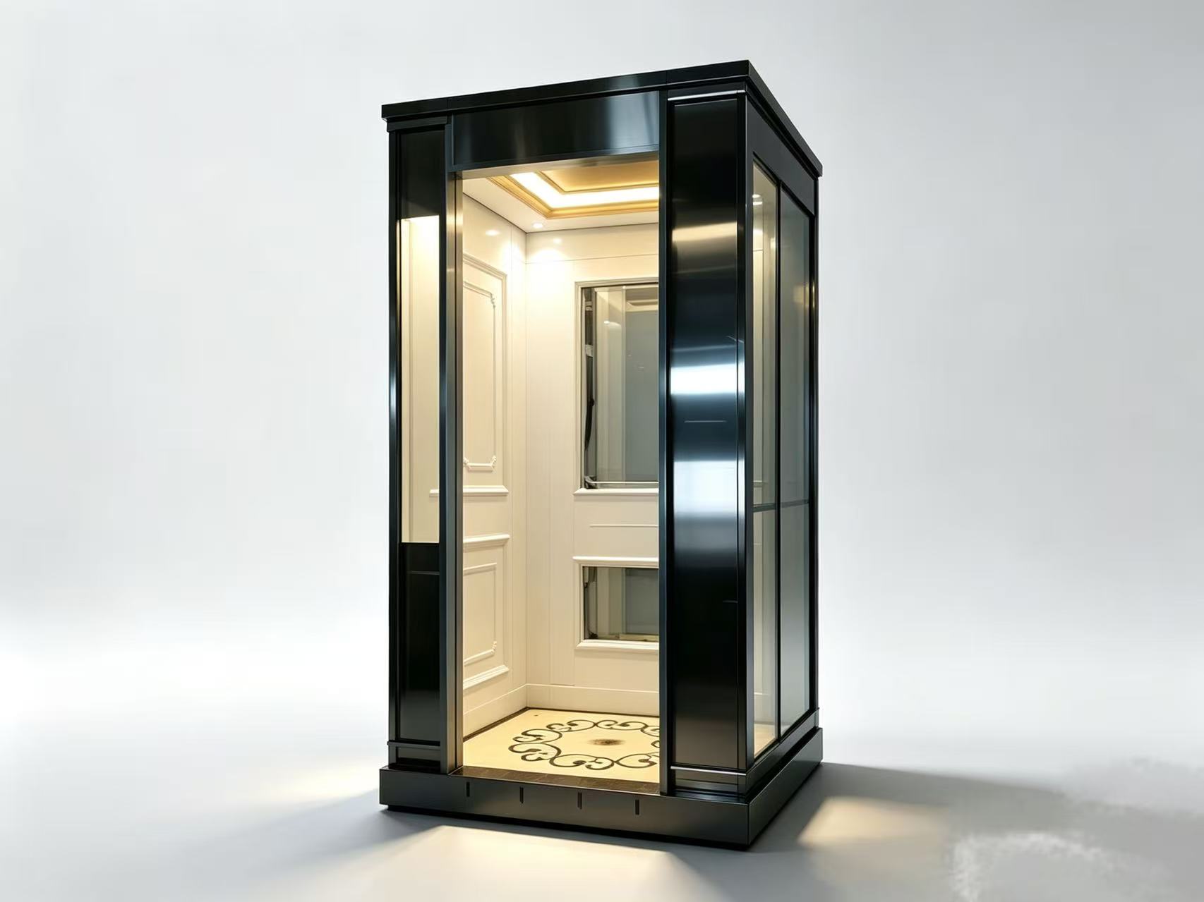 Black Frame Classic Elevator Cabin