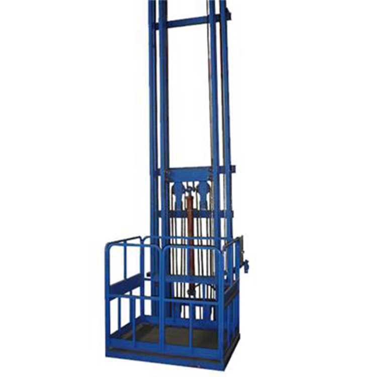 Single-track freightelevator