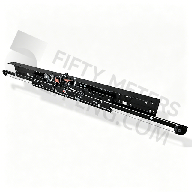 Two panels center opening landing door