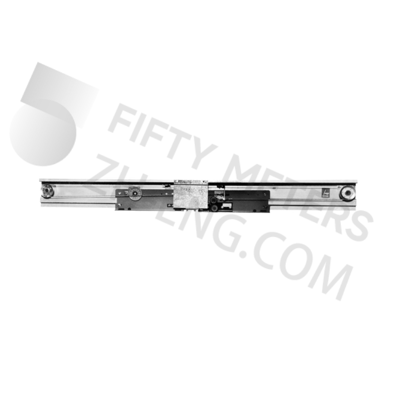 Center opening landing door mechanism