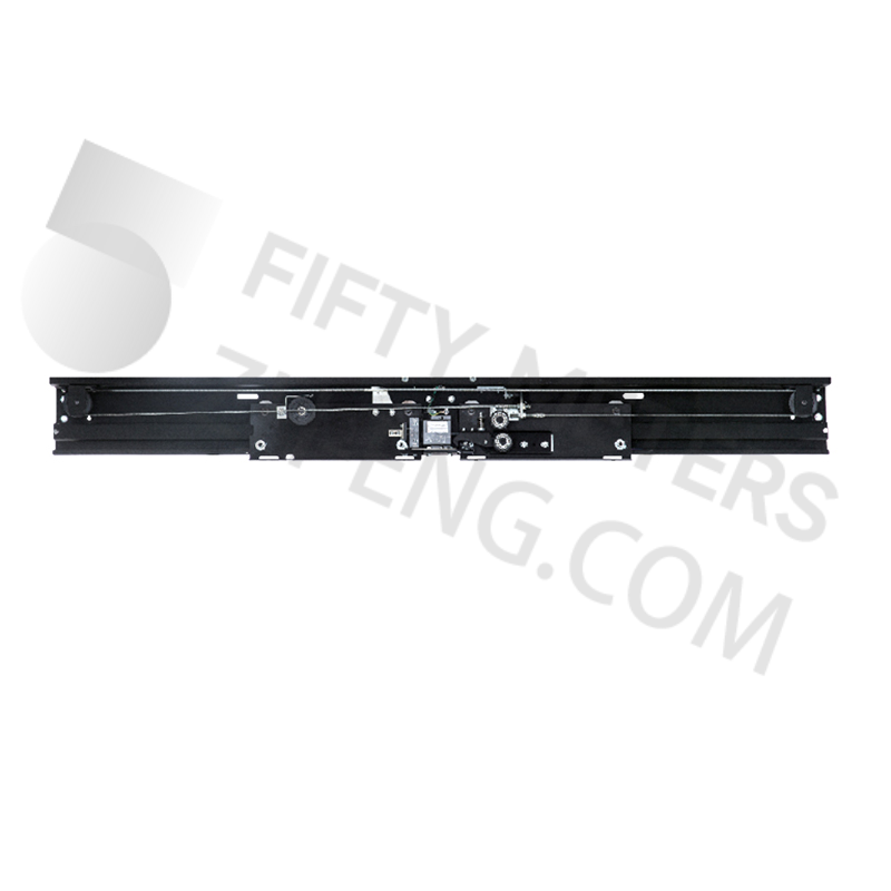 Center opening landing door device
