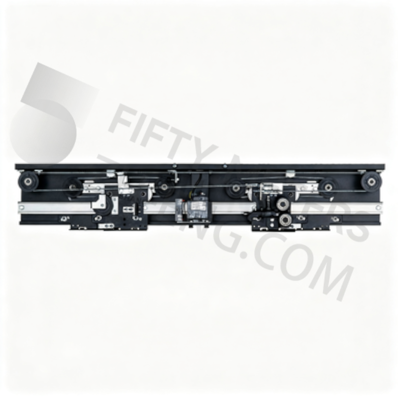 4 panels center opening landing door operator