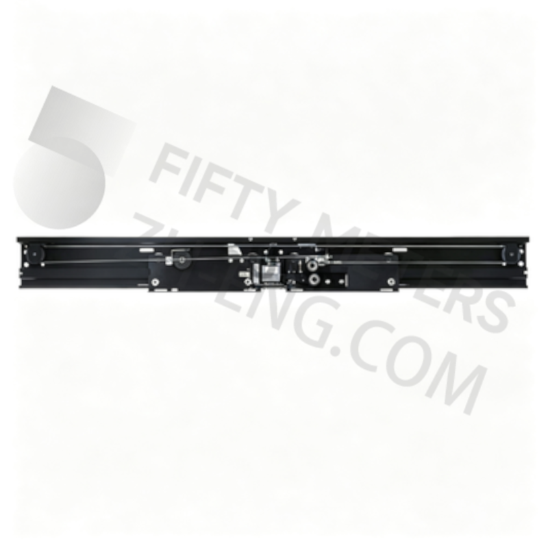 Center Opening Landing Door Device