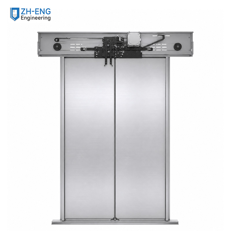 Center-opening single-leaf car door