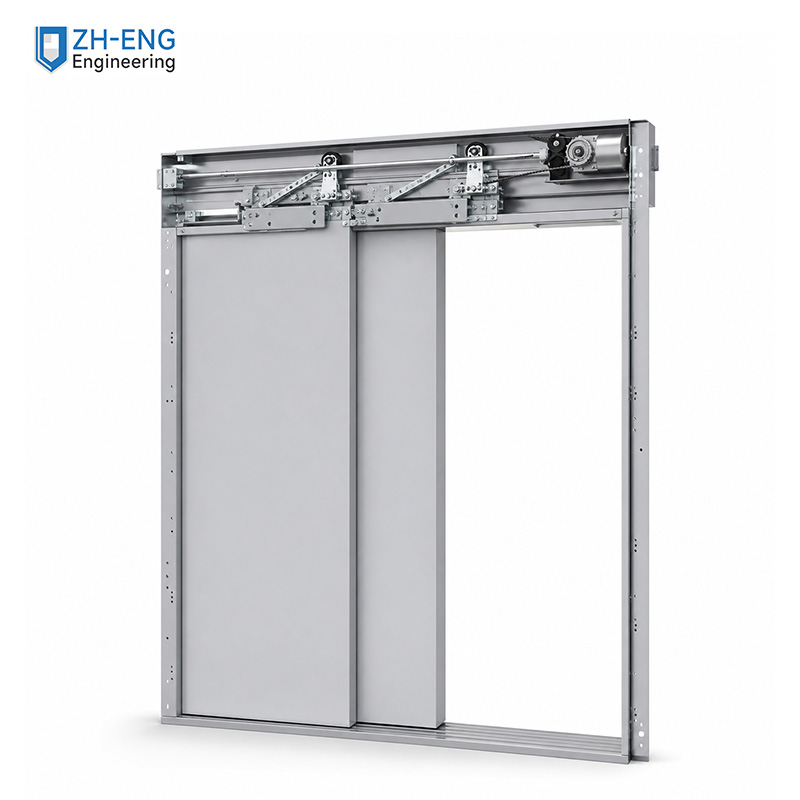 Double-leaf side-opening car door