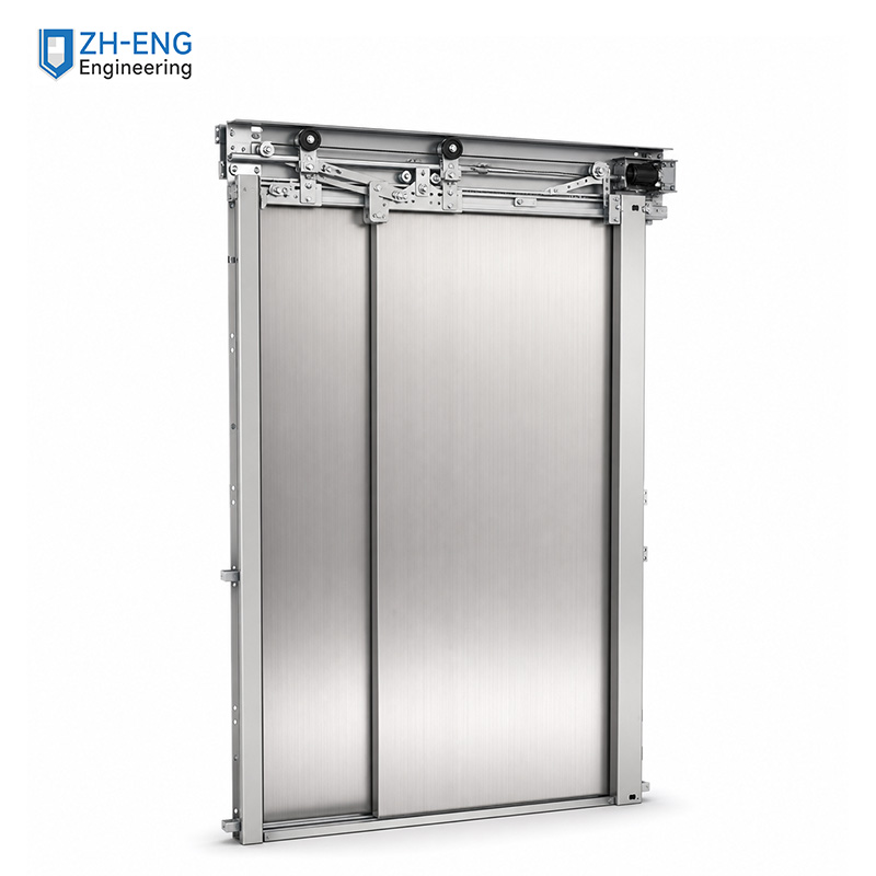 Double-leaf side-opening car door