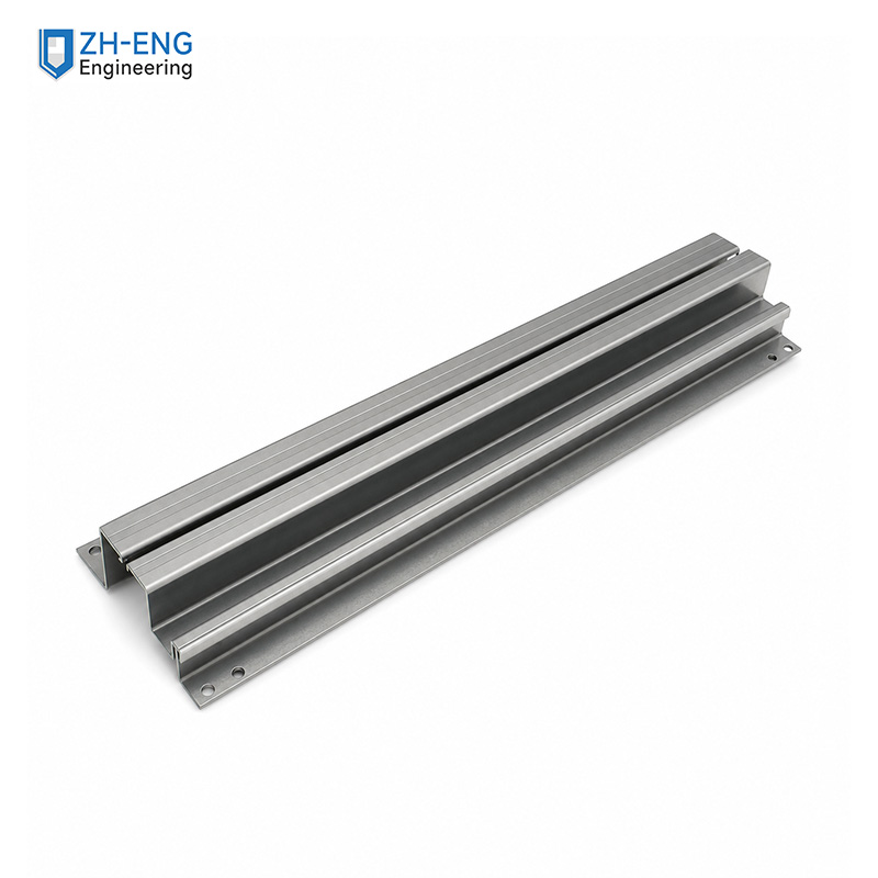 Center-split double-fold car/landing sill