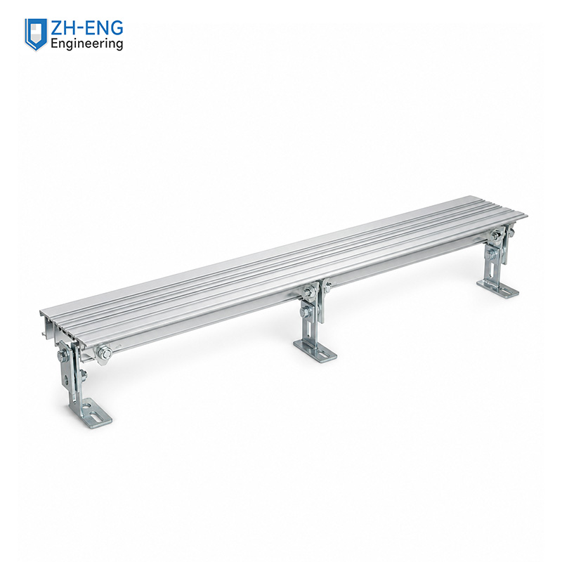Side-opening double-fold/center-split double-fold landing sill bracket assembly