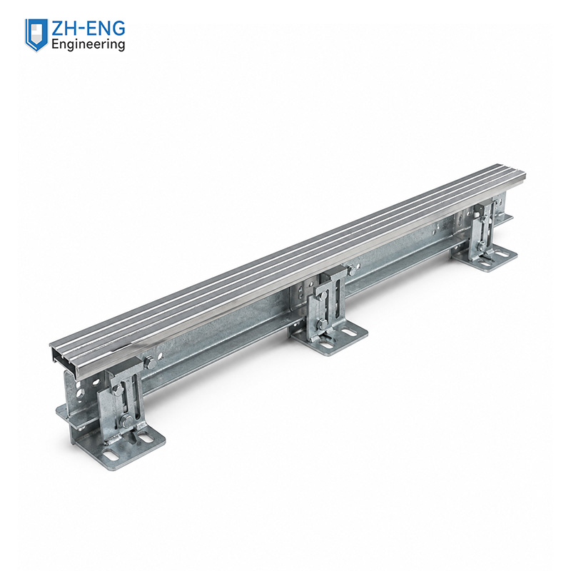 Side-opening double-fold/center-split double-fold landing sill bracket assembly