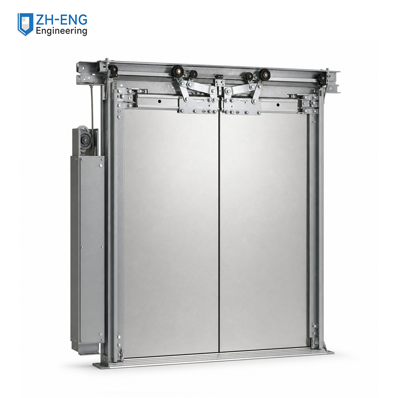 Center split single panel landing door part