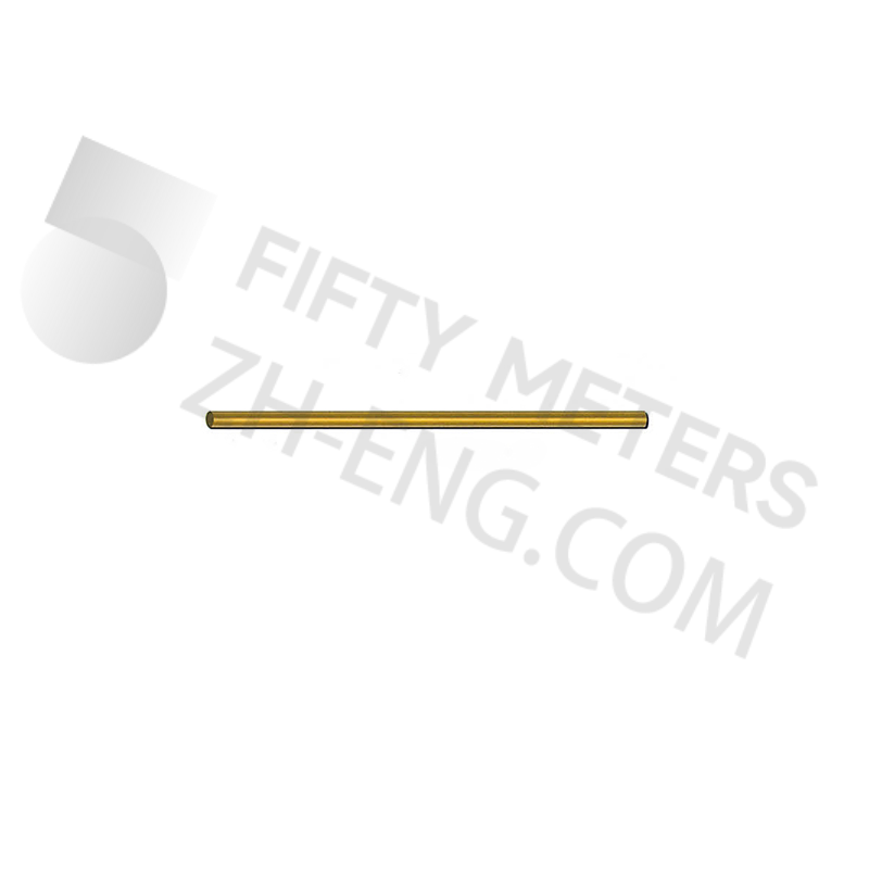 Titanium honed hairline single tube