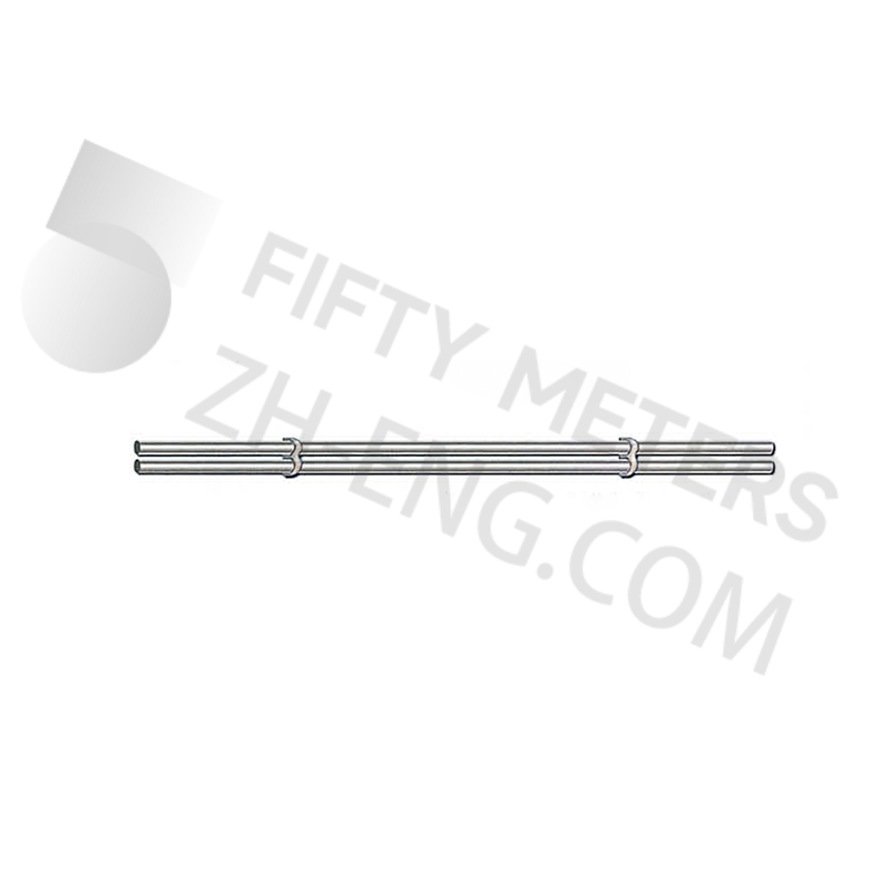Stainless steel tube mirror double combination