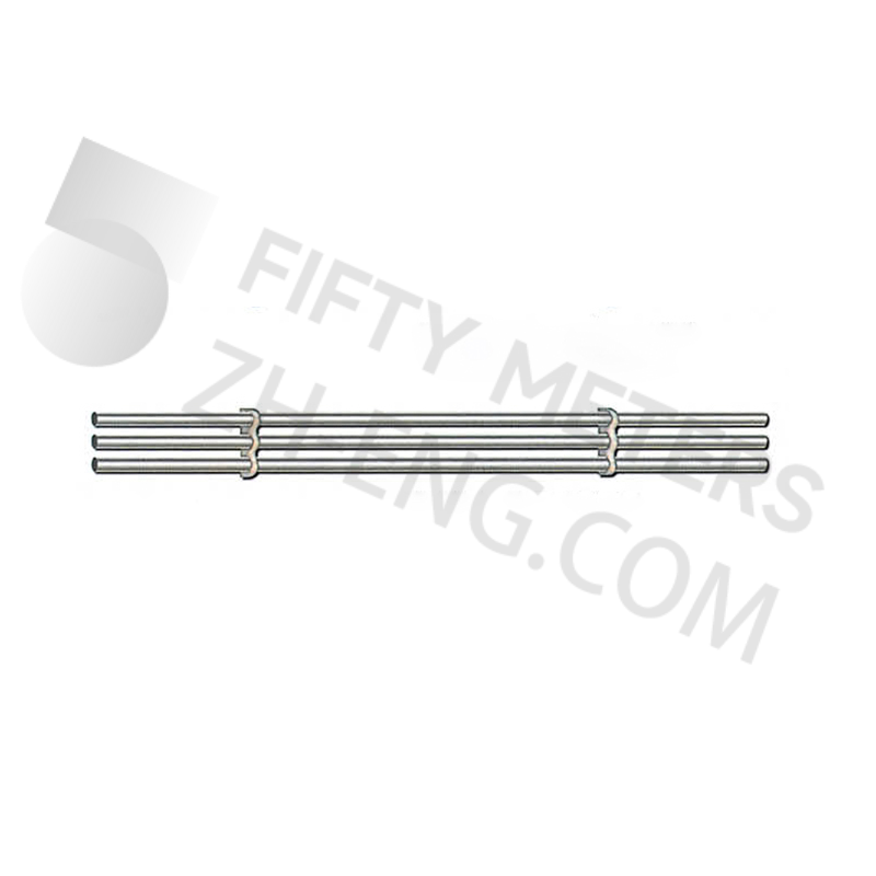Stainless steel tube mirror three-tube combination