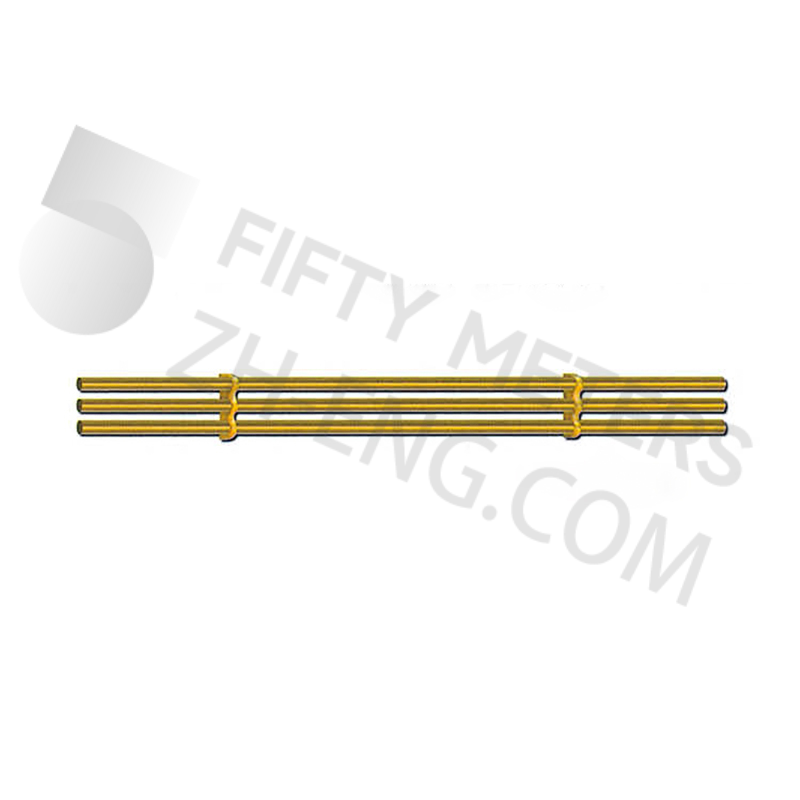Stainless steel titanium three-tube combination