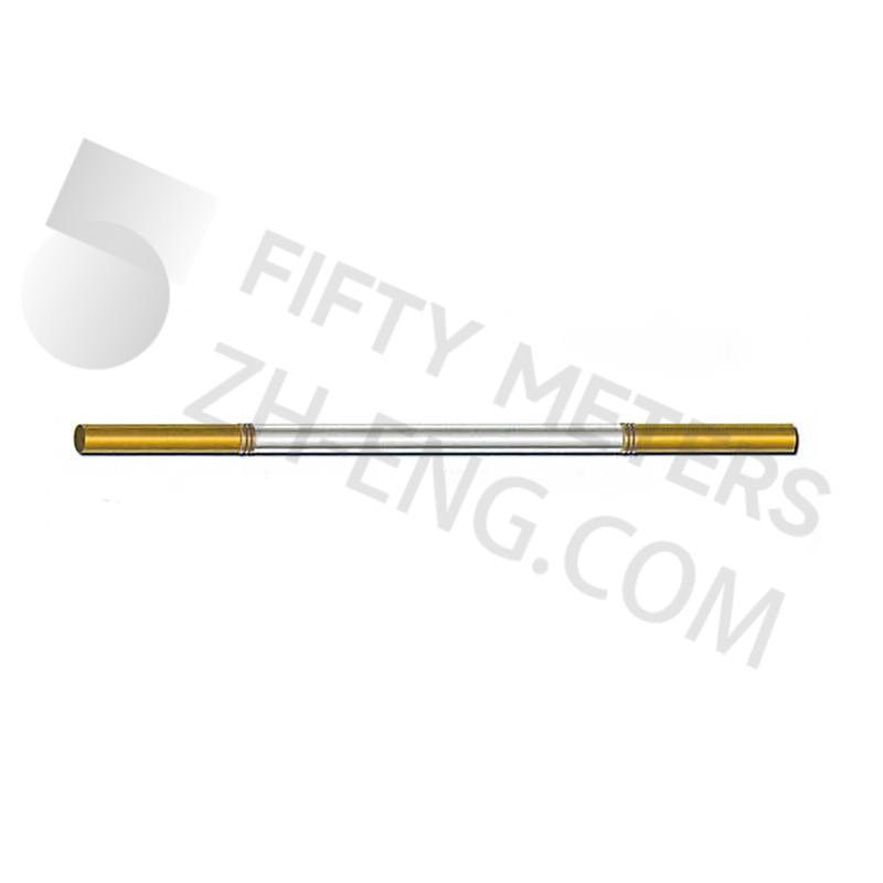 Stainless steel tube mirror/titanium combination