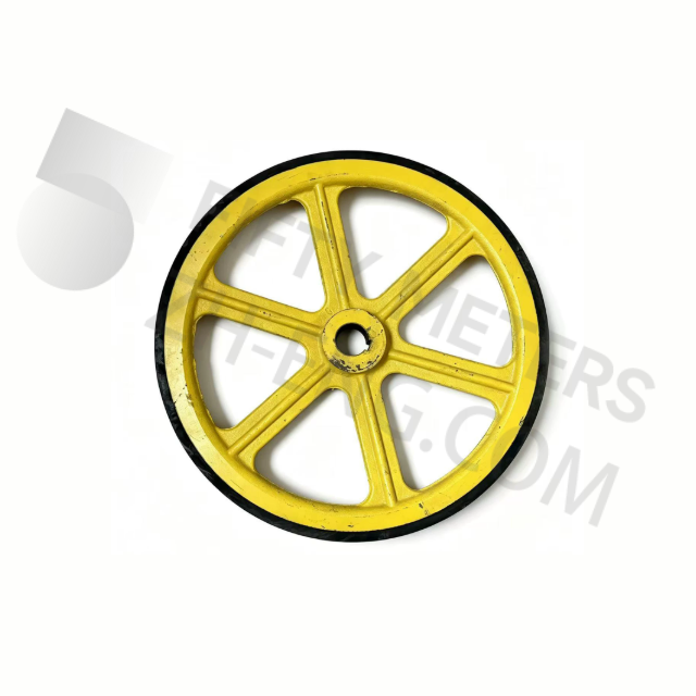 Escalator traction pulley